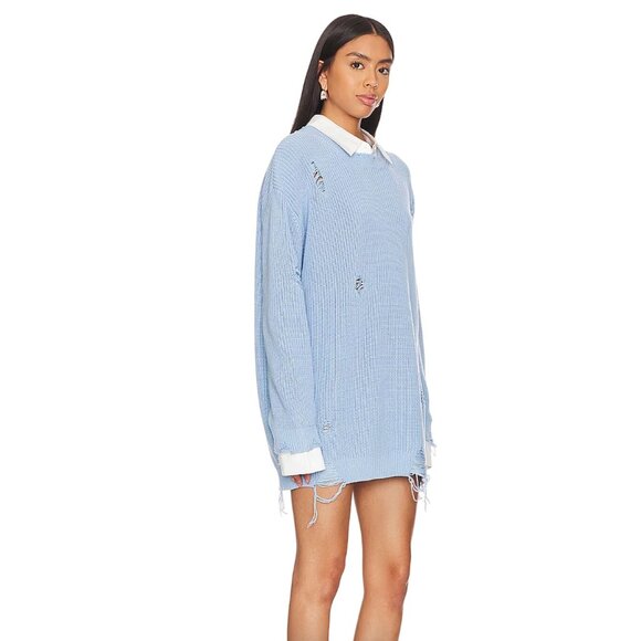 NEW SER.O.YA Blue Chloe Sweater Dress NWT - Size XS - Picture 3 of 10